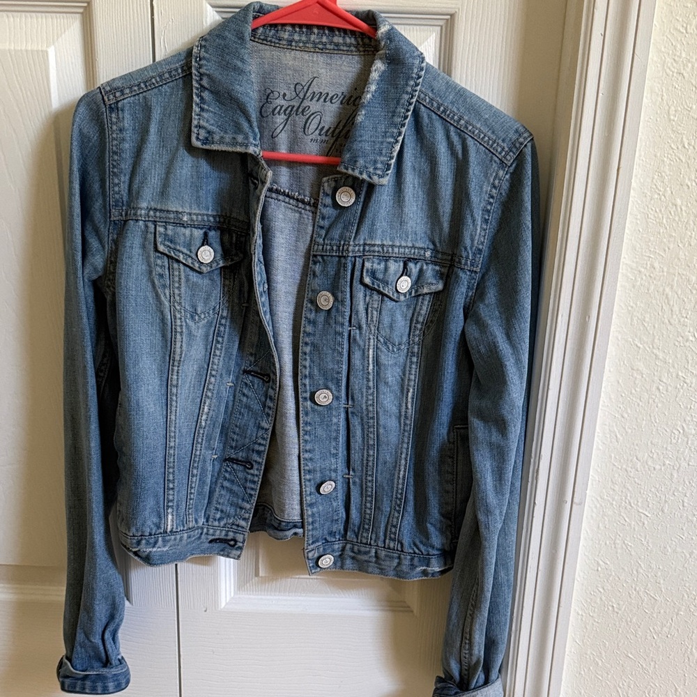 Vintage American Eagle Outfitters Classic Blue Jean Jacket